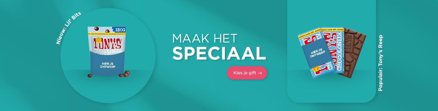 Personaliseer Tony's Chocolonely