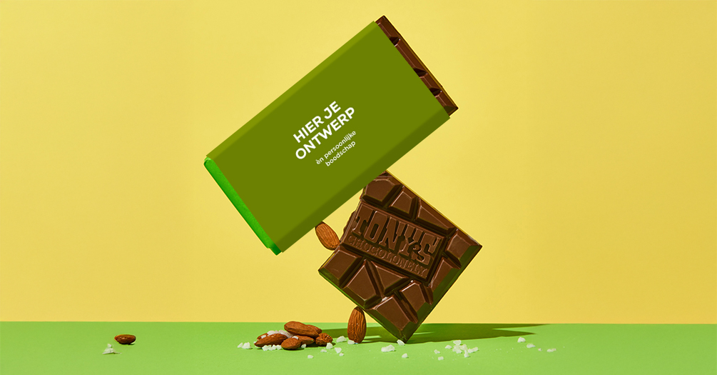 Tony’s Chocolonely bedrukken met logo en tekst