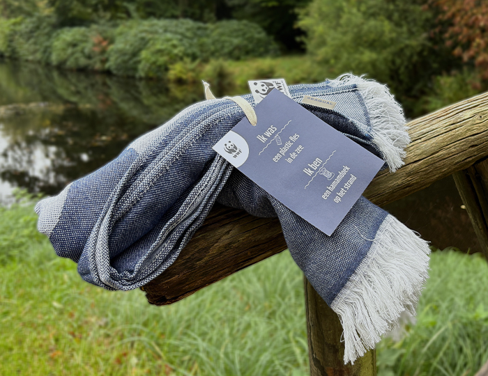 Hammamdoek met kaartje - Wereld Natuur Fonds