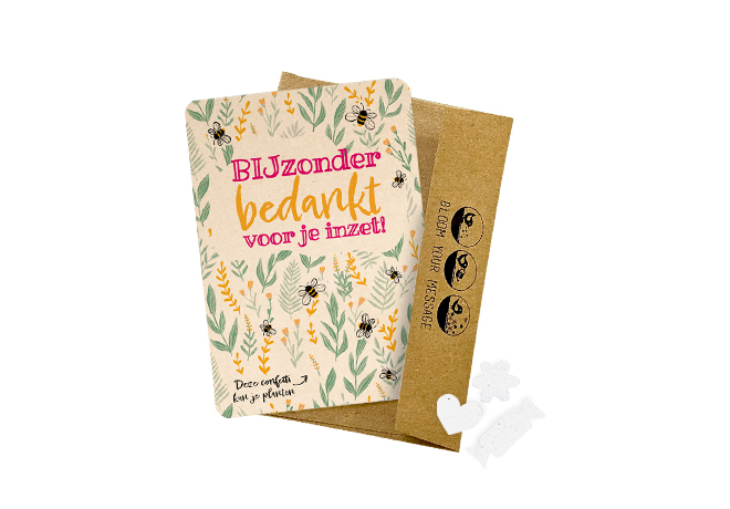 Groeikaarten met zaadjes